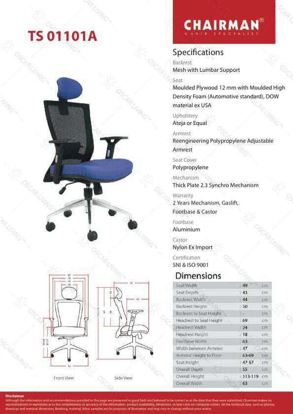 Kursi Direktur Kursi Kantor Chairman TS01101 CHAIRMAN OSCARLIVING
