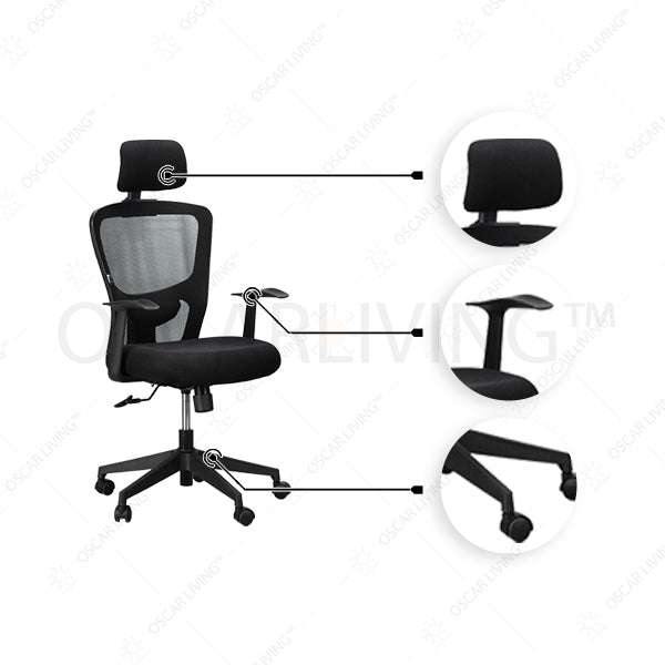 Kursi Direktur Kursi Kantor Ergotec GL910X ERGOTEC OSCARLIVING