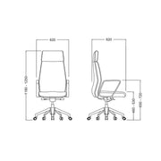 Kursi Direktur Kursi Kantor Firm North NW308PAN FIRM OSCARLIVING
