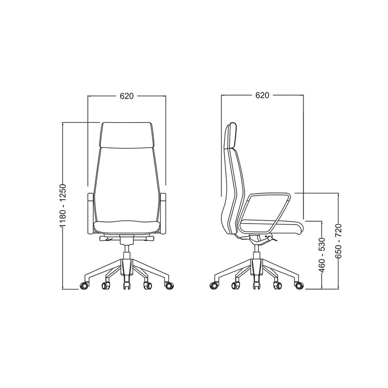 Kursi Direktur Kursi Kantor Firm North NW308PAN FIRM OSCARLIVING