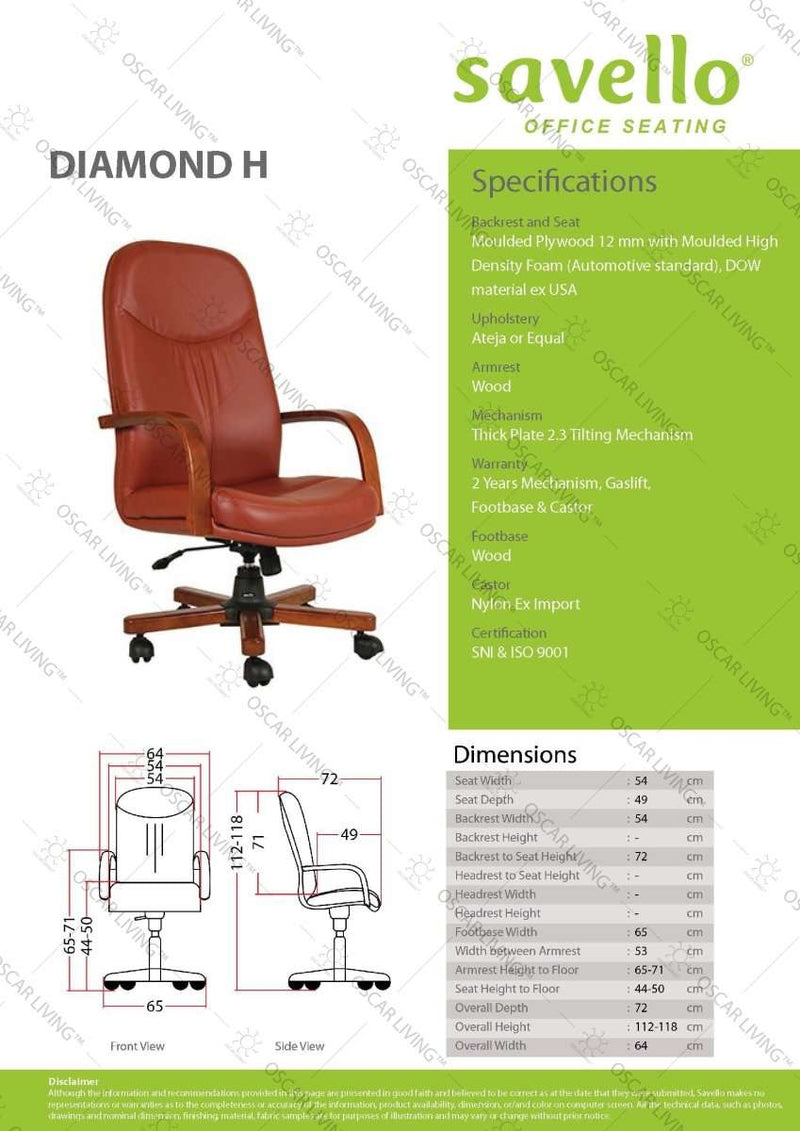 Kursi Direktur Kursi Kantor Savello Diamond HC SAVELLO OSCARLIVING
