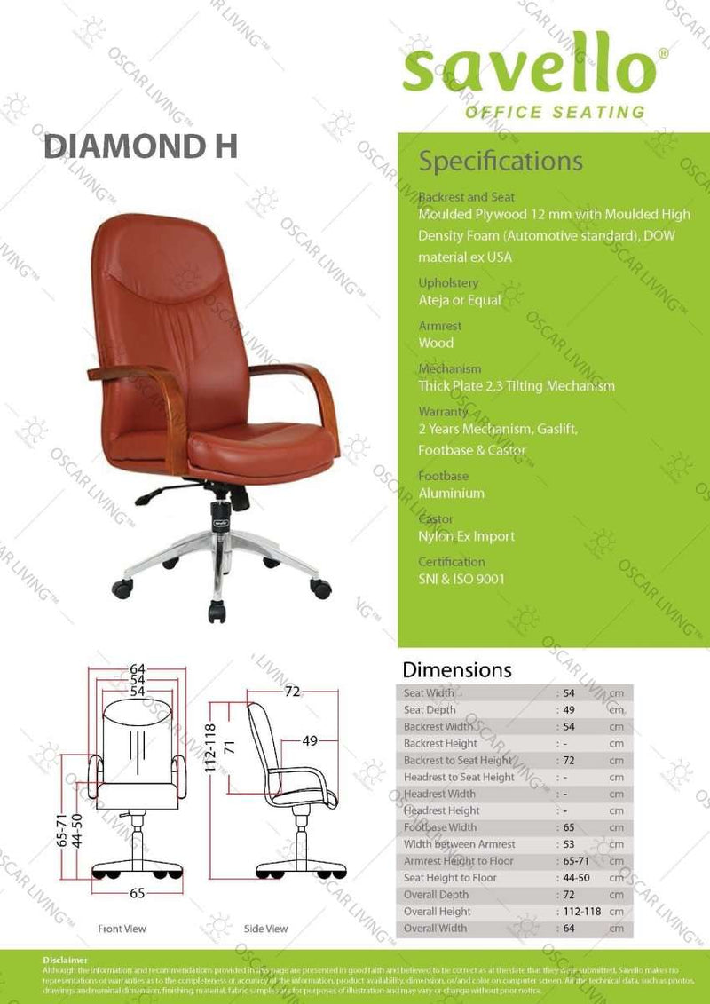Kursi Direktur Kursi Kantor Savello Diamond HCA SAVELLO OSCARLIVING