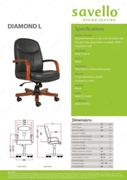 Kursi Direktur Kursi Kantor Savello Diamond L SAVELLO OSCARLIVING