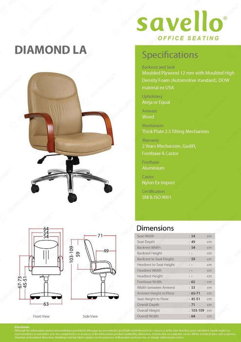 Kursi Direktur Kursi Kantor Savello Diamond LA SAVELLO OSCARLIVING