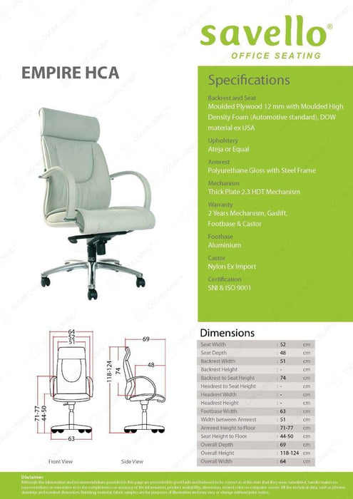 Kursi Direktur Kursi Kantor Savello Empire HCA SAVELLO OSCARLIVING