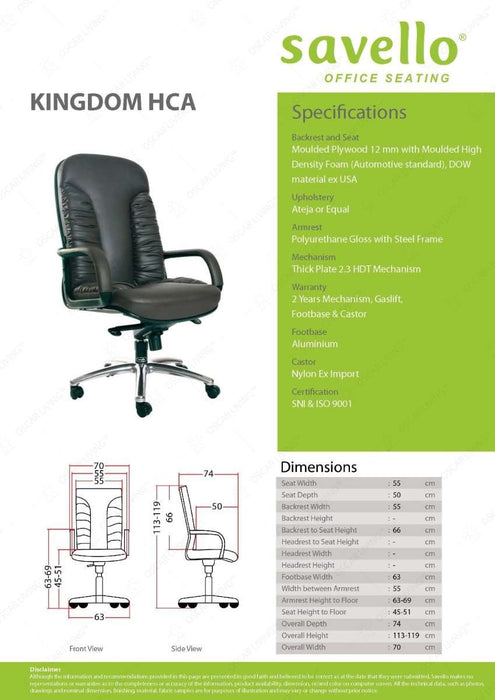 Kursi Direktur Kursi Kantor Savello Kingdom HCA SAVELLO OSCARLIVING