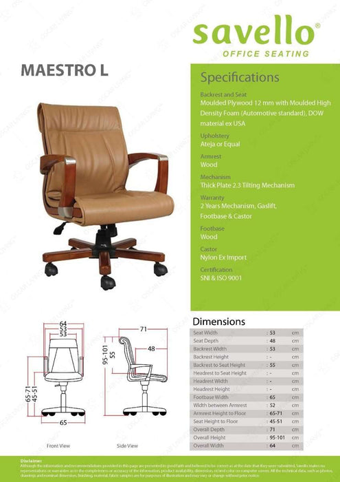 Kursi Direktur Kursi Kantor Savello Maestro L SAVELLO OSCARLIVING