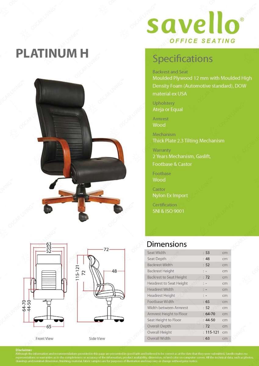 Kursi Direktur Kursi Kantor Savello Platinum H SAVELLO OSCARLIVING