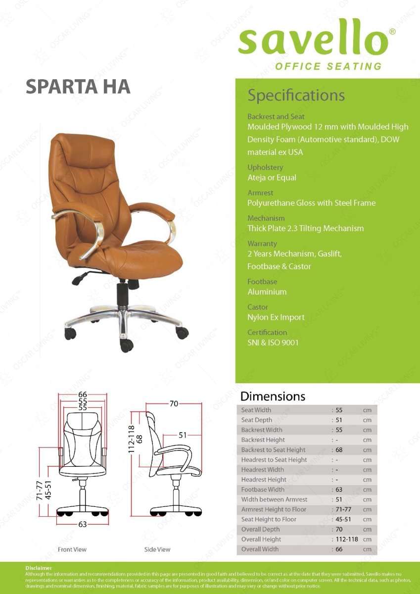 Kursi Direktur Kursi Kantor Savello Sparta HA SAVELLO OSCARLIVING