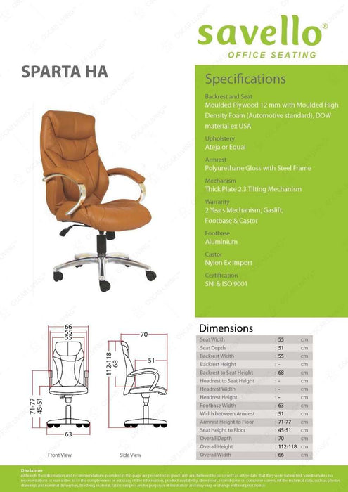 Kursi Direktur Kursi Kantor Savello Sparta HA SAVELLO OSCARLIVING
