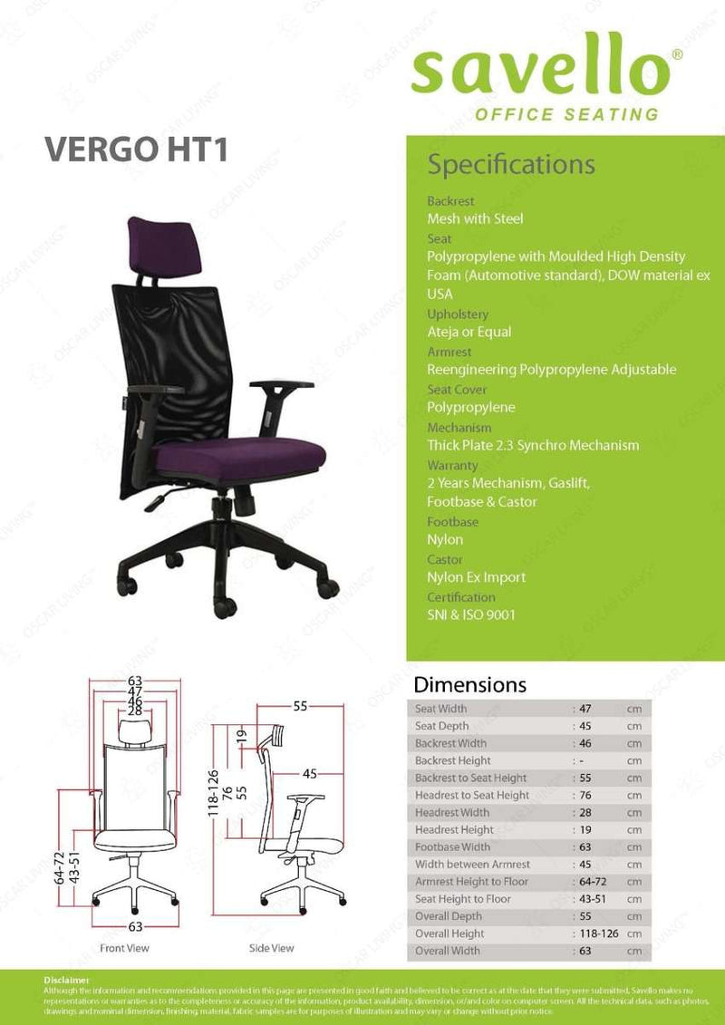 Kursi Direktur Kursi Kantor Savello VERGO HT1 SAVELLO OSCARLIVING
