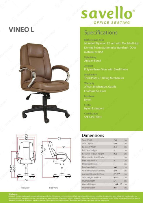 Kursi Direktur Kursi Kantor Savello Vineo L SAVELLO OSCARLIVING