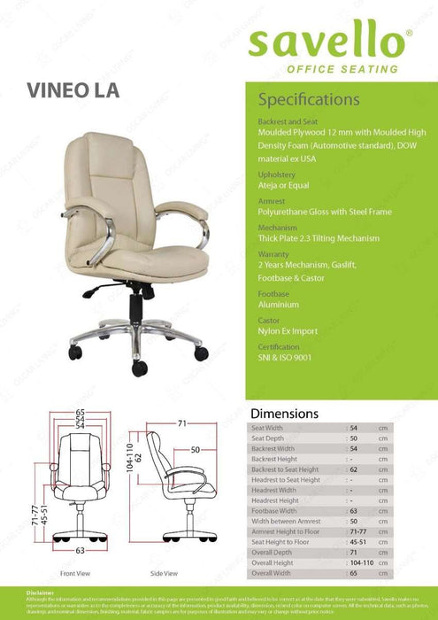 Kursi Direktur Kursi Kantor Savello Vineo LA SAVELLO OSCARLIVING