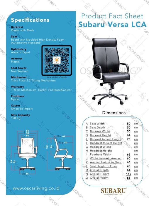 Kursi Direktur Kursi Kantor Subaru Versa LCA SUBARU OSCARLIVING