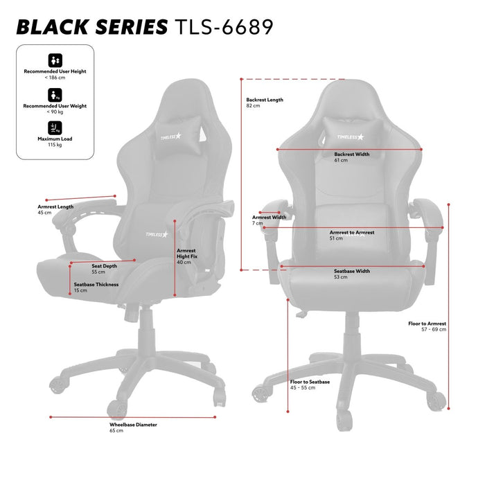 KURSI GAMING Kursi Gaming Timeless Star TLS 6689 TIMELESS STAR OSCARLIVING