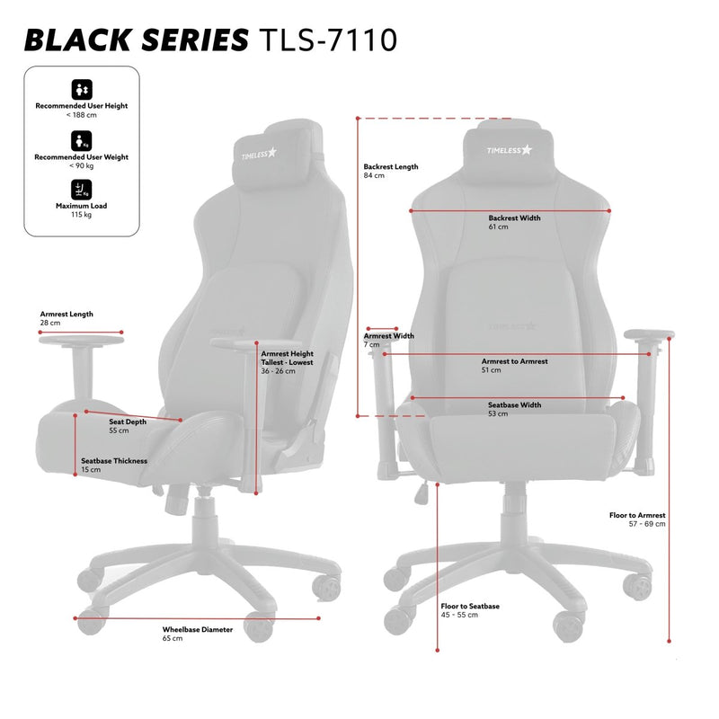 KURSI GAMING Kursi Gaming Timeless Star TLS 7110 TIMELESS STAR OSCARLIVING
