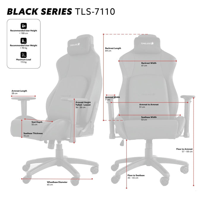 KURSI GAMING Kursi Gaming Timeless Star TLS 7110 TIMELESS STAR OSCARLIVING