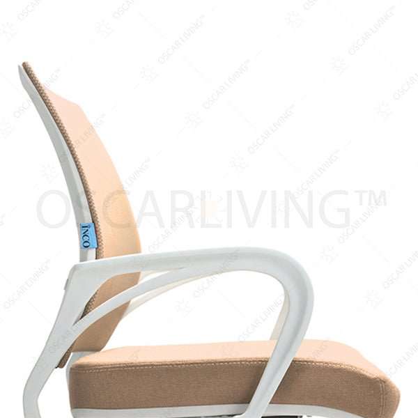 Kursi Hadap Kursi Kantor INCO Casova III / W - CR - Rangka Putih INCO OSCARLIVING