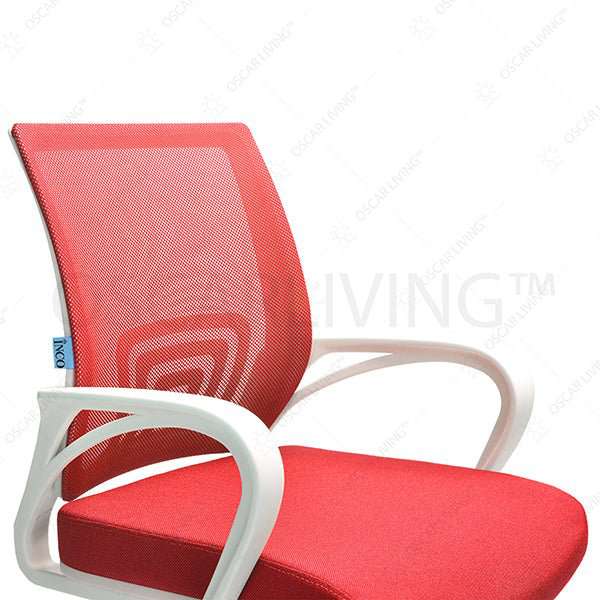 Kursi Hadap Kursi Kantor INCO Casova III / W - CR - Rangka Putih INCO OSCARLIVING