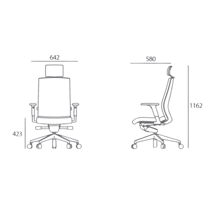 Kursi kantor Kursi Kantor Firm Mono MO307PDN FIRM OSCARLIVING