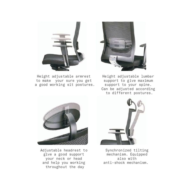 Kursi kantor Kursi Kantor Firm Skin S3307DN FIRM OSCARLIVING