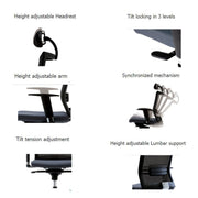 Kursi kantor Kursi Kantor Firm Skin S3307PDN Leather FIRM OSCARLIVING