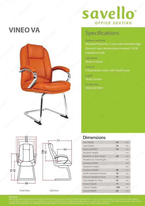 Kursi kantor Kursi Kantor Savello Vineo VA SAVELLO OSCARLIVING
