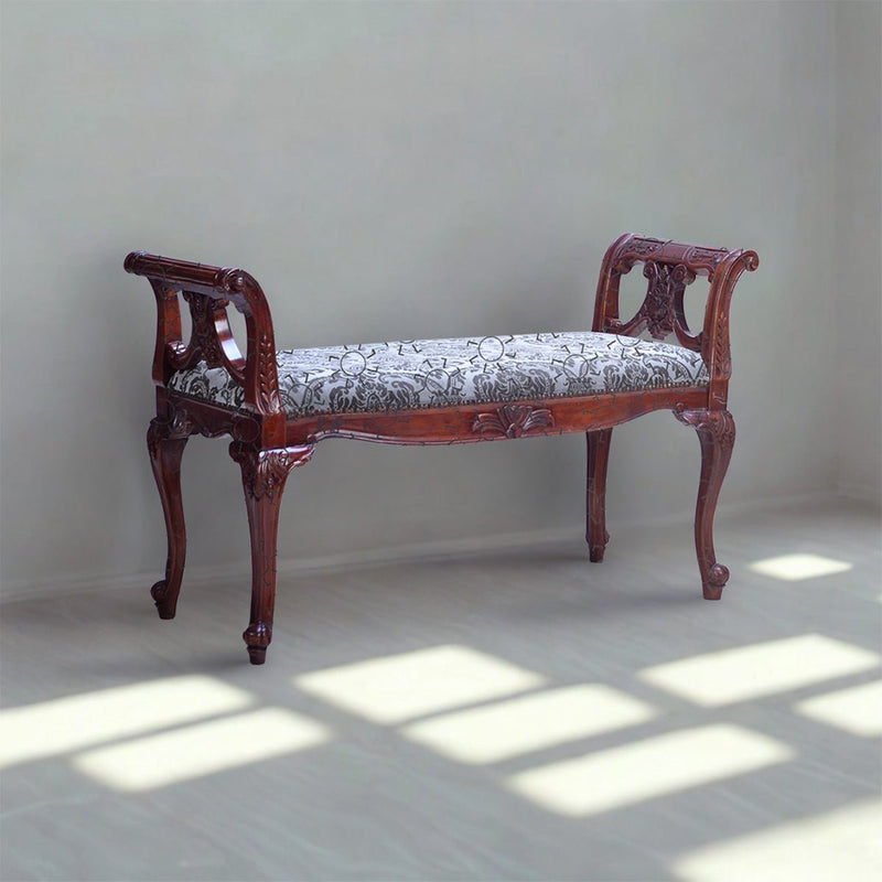 KURSI KAYU Kursi Panjang OLIV Stool Bengkok | RITZ Gallery OLIV OSCARLIVING