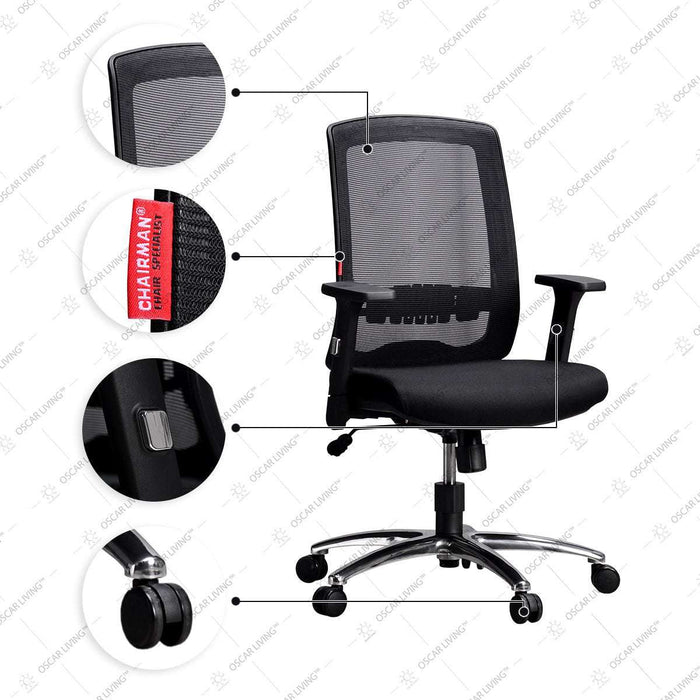 Kursi Manager Kursi Kantor Chairman Novus TS04501A CHAIRMAN OSCARLIVING