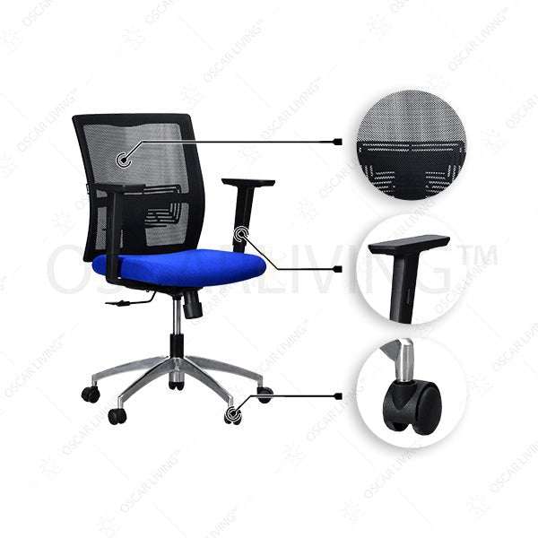 Kursi Manager Kursi Kantor Ergotec TM101Y1B ERGOTEC OSCARLIVING