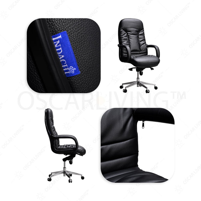 Kursi Manager Kursi Kantor Indachi D600 AL HDT Leather INDACHI OSCARLIVING