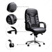 Kursi Manager Kursi Kantor Indachi D600 AL HDT Leather INDACHI OSCARLIVING