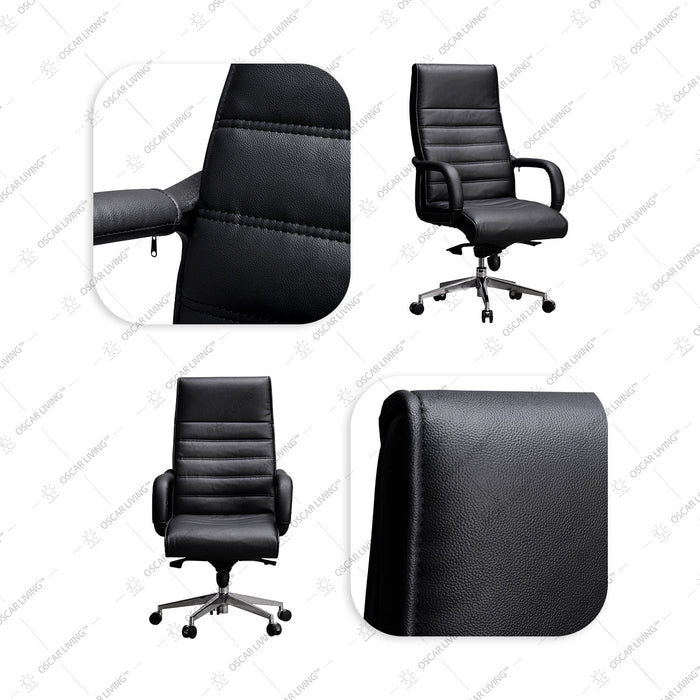 Kursi Manager Kursi Kantor Indachi D680 AL HDT Leather INDACHI OSCARLIVING
