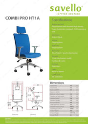 Kursi Manager Kursi Kantor Savello Combi Pro HT1A SAVELLO OSCARLIVING