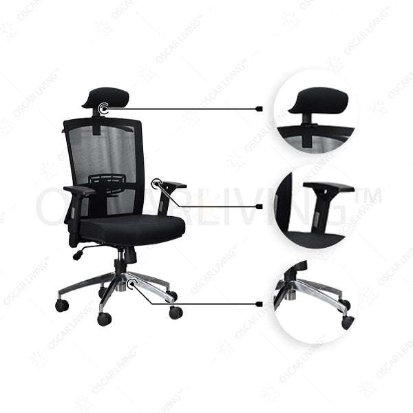 Kursi Manager Kursi Kantor Savello Legacy HT1A SAVELLO OSCARLIVING