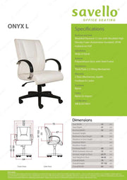 Kursi Manager Kursi Kantor Savello Onyx L SAVELLO OSCARLIVING