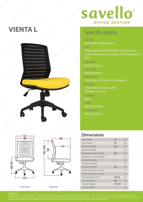 Kursi Manager Kursi Kantor Savello VIENTA L SAVELLO OSCARLIVING