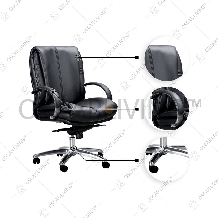 Kursi Manager Kursi Kantor Subaru Milos MCA Leather SUBARU OSCARLIVING