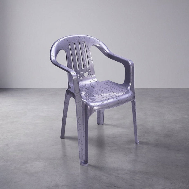 KURSI PLASTIK Kursi Teras Santai SL Plastik ITALIA Silver | Terrace Chair SL PLASTIC OSCARLIVING