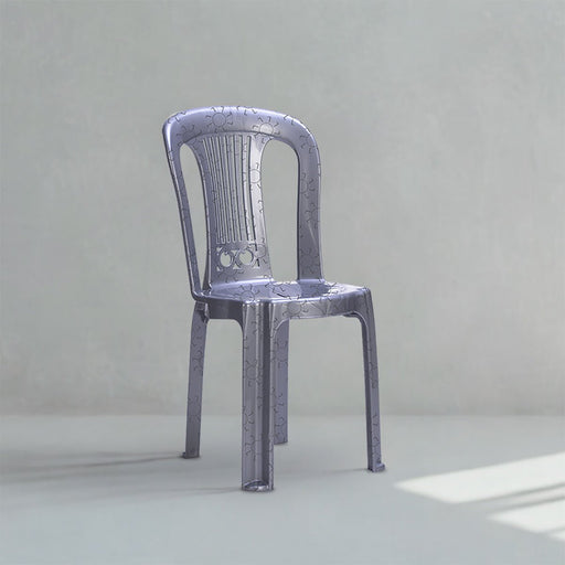 KURSI PLASTIK Kursi Teras Santai SL Plastik Luxury Silver | Terrace Chair SL PLASTIC OSCARLIVING