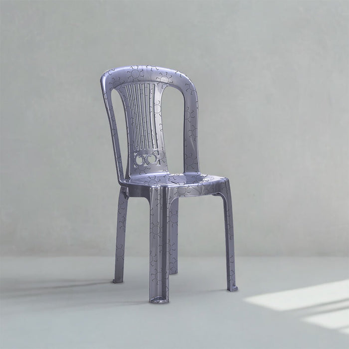 KURSI PLASTIK Kursi Teras Santai SL Plastik Luxury Silver | Terrace Chair SL PLASTIC OSCARLIVING