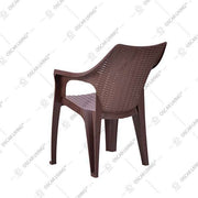 KURSI PLASTIK - PLASTIC CHAIR Kursi Plastik Tabitha KST304 Motif Rotan | Plastic Chair KST 304 TABITHA OSCARLIVING