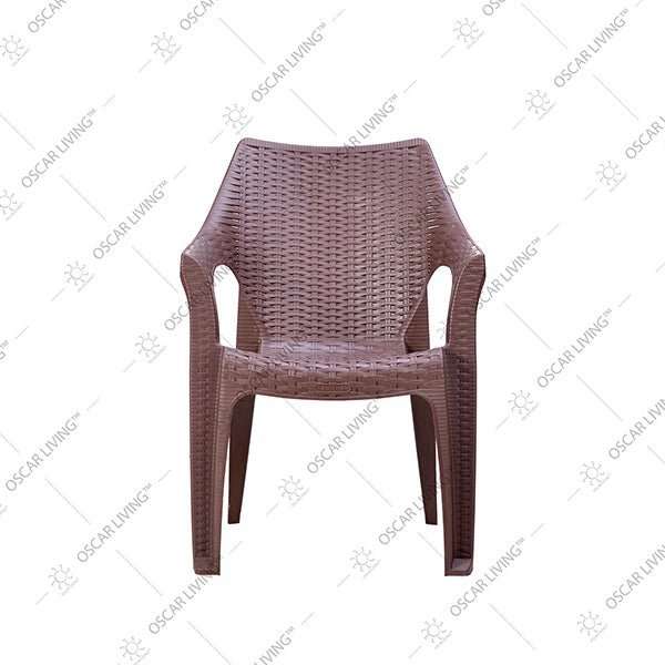KURSI PLASTIK - PLASTIC CHAIR Kursi Plastik Tabitha KST304 Motif Rotan | Plastic Chair KST 304 TABITHA OSCARLIVING