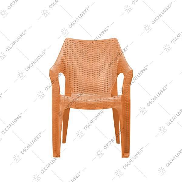 KURSI PLASTIK - PLASTIC CHAIR Kursi Plastik Tabitha KST304 Motif Rotan | Plastic Chair KST 304 TABITHA OSCARLIVING