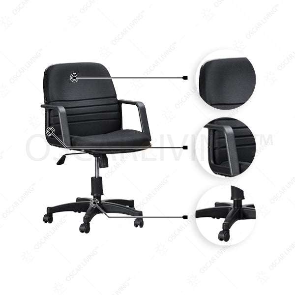 Kursi Staff Kursi Kantor Ergotec 601P ERGOTEC OSCARLIVING