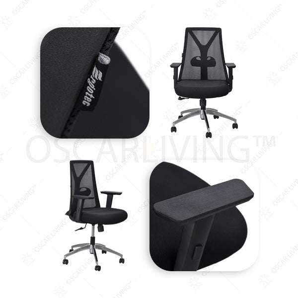 Kursi Staff Kursi Kantor Ergotec GL827Y1B ERGOTEC OSCARLIVING