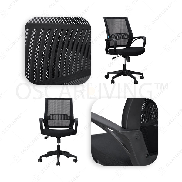 Kursi Staff Kursi Kantor INCO Pargo I - Rangka Hitam INCO OSCARLIVING