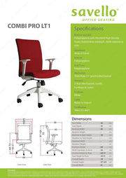 Kursi Staff Kursi Kantor Savello Combi Pro LT1 SAVELLO OSCARLIVING
