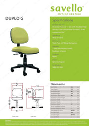 Kursi Staff Kursi Kantor Savello Duplo G SAVELLO OSCARLIVING