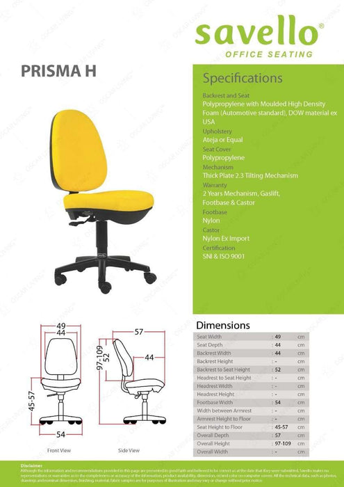 Kursi Staff Kursi Kantor Savello Prisma H SAVELLO OSCARLIVING